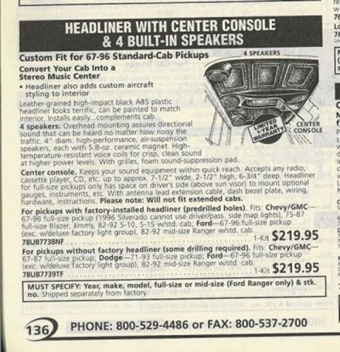 1978 Chevrolet C/K Pickup - JC Whitney add.. I paid $199 in 1990