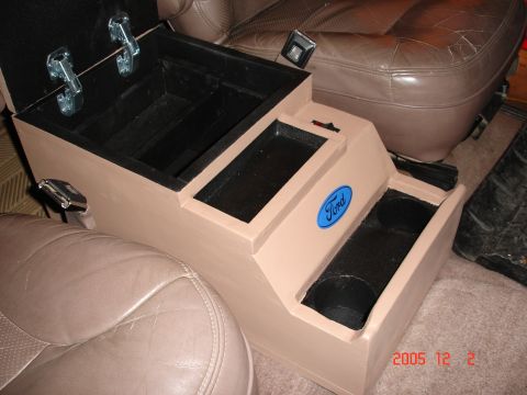 1995 Ford Bronco - After I installed it, there is the sliding drawer I made.