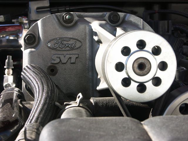 Ford SVT supercharger with pulley and belt