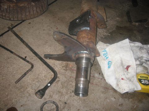 1989 Ford Bronco - Disk brake brackets and spring perches welded.