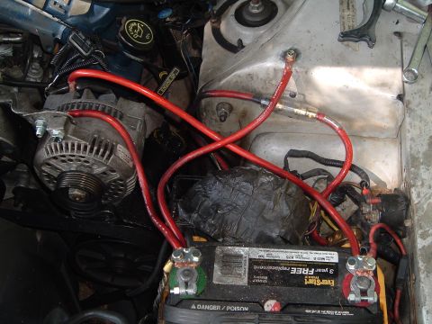 1994 Ford Thunderbird - here is a glimpse of what the wiring should look like for the big 3 upgrade.