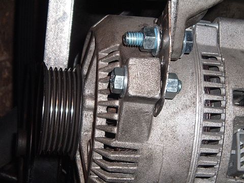 1994 Ford Thunderbird - here is the top view of the extension, this was made with a piece of heatshield that i had laying around.