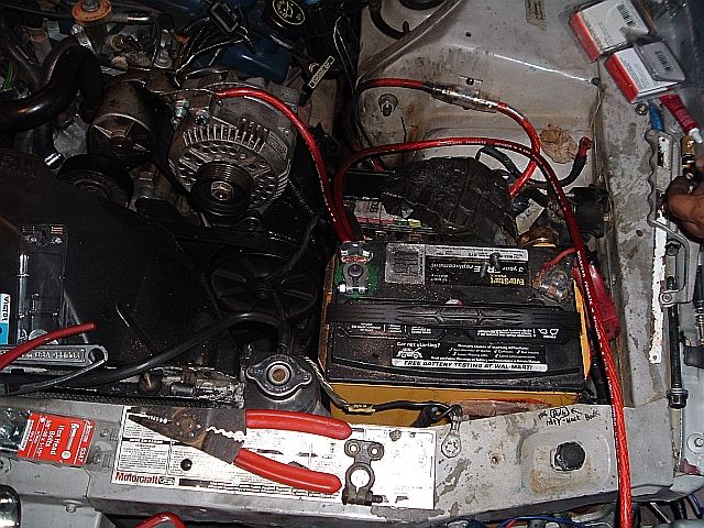 another view of the mess of wires that will be cleaned up later.