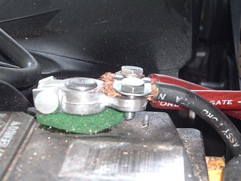 1994 Ford Thunderbird - negative battery terminal.