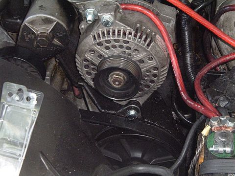 1994 Ford Thunderbird - here is the bottom bolt installed.