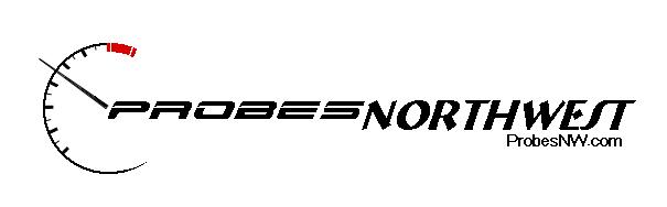 Logo with speedometer graphic and text 'PROBES NORTHWEST ProbesNW.com'