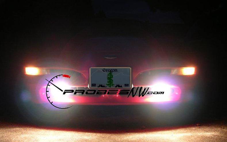 Red car rear with Oregon plate and PROBESNW.com logo