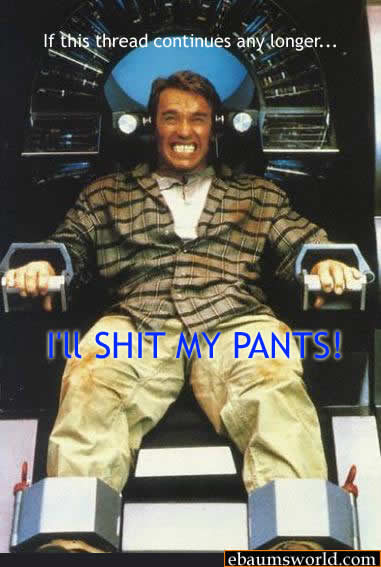 1993 Ford Bronco - Arnold Schwarzenegger in a chair with text overlay from a movie scene.