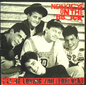 1991 Ford Bronco - Album cover for New Kids on the Block's hit song 'I'll Be Loving You (Forever)' features the band members.