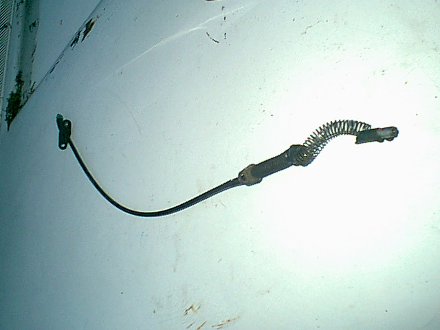 once i was ready to reinstall the covers i found the gas cable was in poor shape.