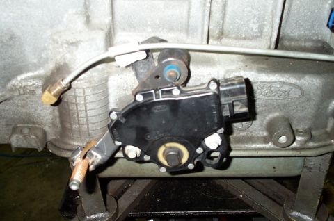 1998 Ford Crown Victoria - Note the fitting for the forced tailshaft lube modification.