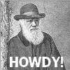 1993 Ford Bronco - A drawing of a man with a long beard and a hat, with the word HOWDY! superimposed.