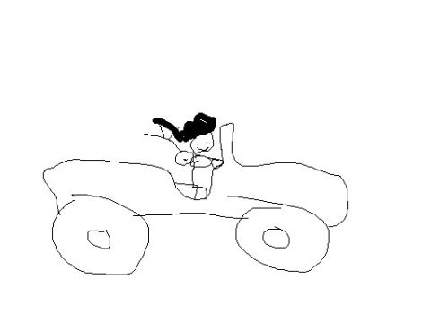 1989 Jeep YJ - This is a drawing of a jeep, not a photograph, and lacks sufficient detail to determine the model year.