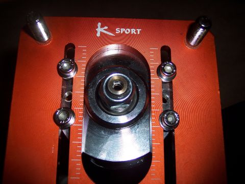 1995 Ford Probe - This adjustable strut mount features K-Sport branding and precise measurement indicators for alignment.