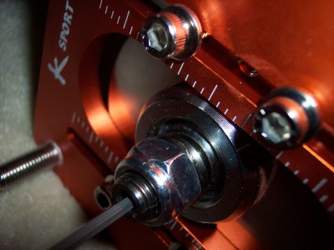 1995 Ford Probe - A K Sport branded part is shown with adjustment markings and hardware.
