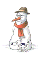 1996 Ford Bronco - A snowman dressed in winter attire stands against a white background.