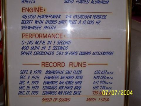 1987 Ford Bronco - This document details engine specifications, performance metrics, and record runs with dates and speeds.