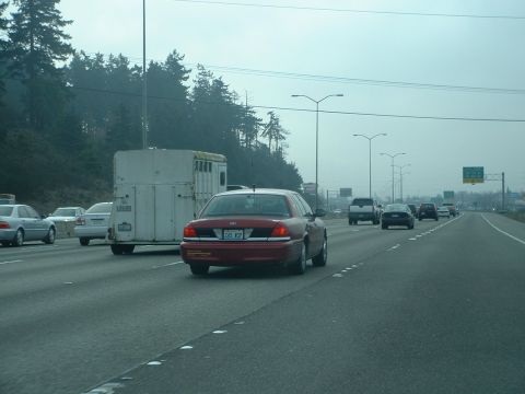 1999 Ford Crown Victoria - Big Red's twin-'99 unmarked WSP car.