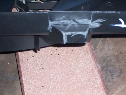 1983 Ford Bronco - Only modification necessary was to cut slots in original mounting brackets so I could fit aluminum L brackets to shroud, (4 bolts and nuts…