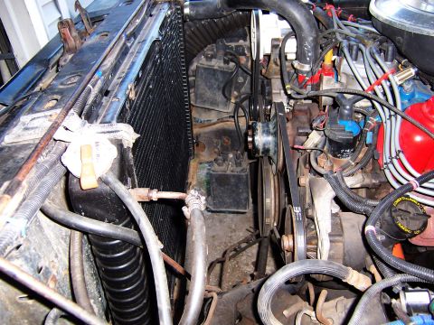 1983 Ford Bronco - Mechanical fan out ready for electric fan