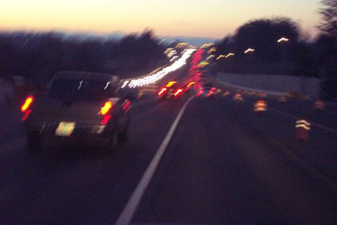 1996 Ford Bronco - Sunset Hwy (Hwy 26) Traffic on the way Home. (12/10/2005)