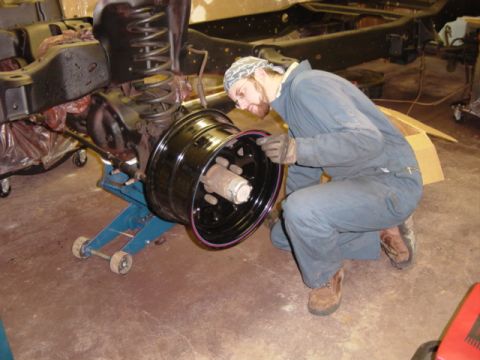 1991 Ford Bronco - New ARE 767's fit like a glove -- maybe 1/4" to spare.