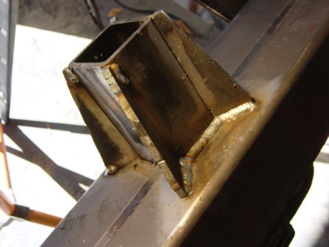 1991 Ford Bronco - Gussets tacked in place, one test bead run.