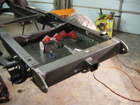 1991 Ford Bronco - Tacked in place and ready to be unbolted for final welding. Right now it's secured by half the endplate bolts and five tacks on either end.…