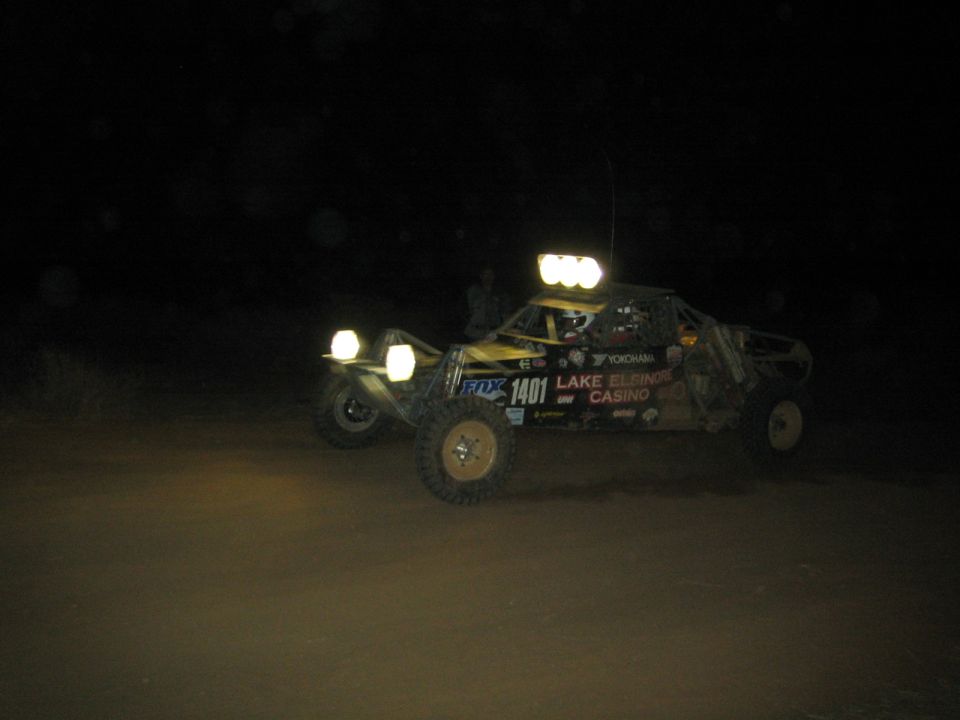 Black and yellow off-road buggy number 1401 with Lake Elsinore Casino decal