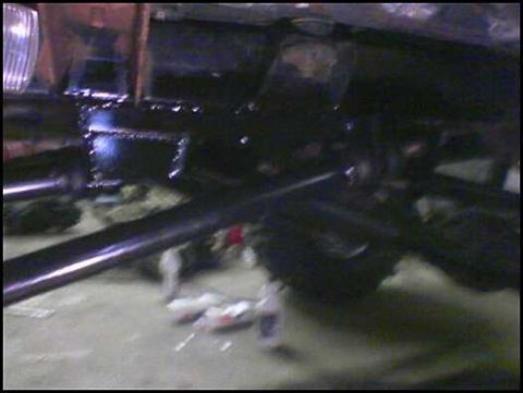 1995 Jeep YJ - We made the lower control arms long enough to cross eachother. We used radius arm style bushings on the frame side. lower arms are appox 4…