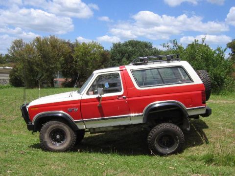 1982 Ford Bronco - Just a bit of a flex test, very happy considering I am using 79 F100 4" coils