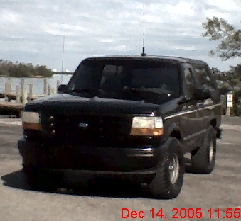 1993 Ford Bronco - This black Ford Bronco appears to be from the early 1990s, likely a 1992 model.