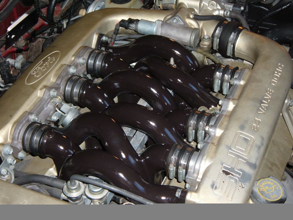 Ford SHO 24 valve DOHC engine intake manifold with black runners