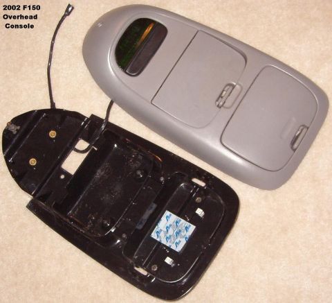 1983 Ford Bronco - SOLD Overhead Console for gray 2002 F150 or any other vehicle with a similar roofline. IF THE IMAGE IS TOO SMALL, click it. Nylon inserts f…