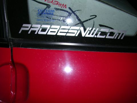 1996 Ford Probe - OLD PNW Sticker My car is very dirty