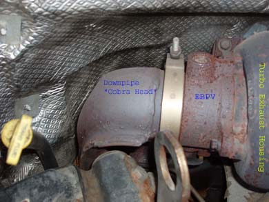 1995 Ford C-350 (Centurion Conversions) - Stock cobra head on downpipe