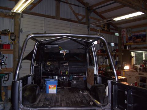 1988 Suzuki Samurai - basic cage before welding
