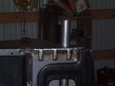 1988 Suzuki Samurai - fitting the tube in the body :)