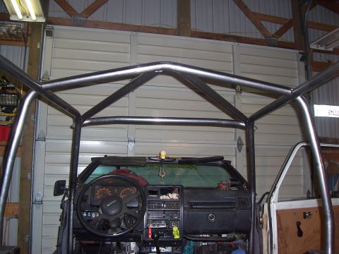 1988 Suzuki Samurai - fitting the top center bar