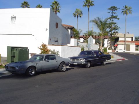 1970 Pontiac Firebird - the 70 firebird and 64 galaxie