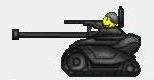 1983 Ford Bronco - A stylized illustration depicts a black tank from the side, equipped with a cannon and a driver visible in the turret.