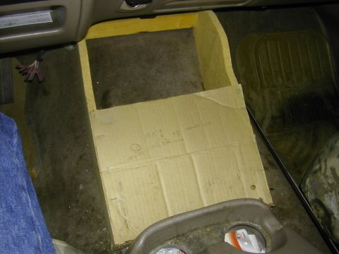 1993 Ford Bronco - particle board and cardboard mock up