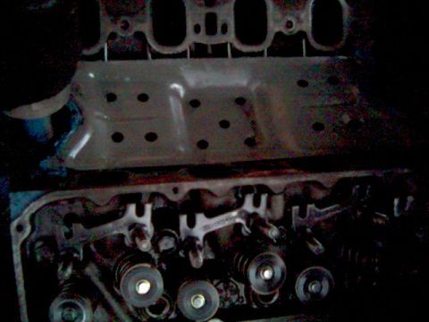 1972 Ford Ranchero - "turkey pan" intake gasket converted to heat/splash shield