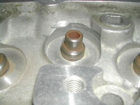 1971 Ford Mustang - Aluminum cylinder head with valve stem guide and threaded holes.