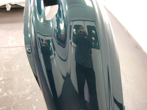 1995 Ford Taurus - Front bumper. All finished. Look at that reflection, clean huh.