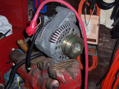 1983 Ford Bronco - This is the long ear version of the 3G alternator. It was originally installed in a Lincoln Mark VIII, $17.00 from the Pick and Pull. I dec…