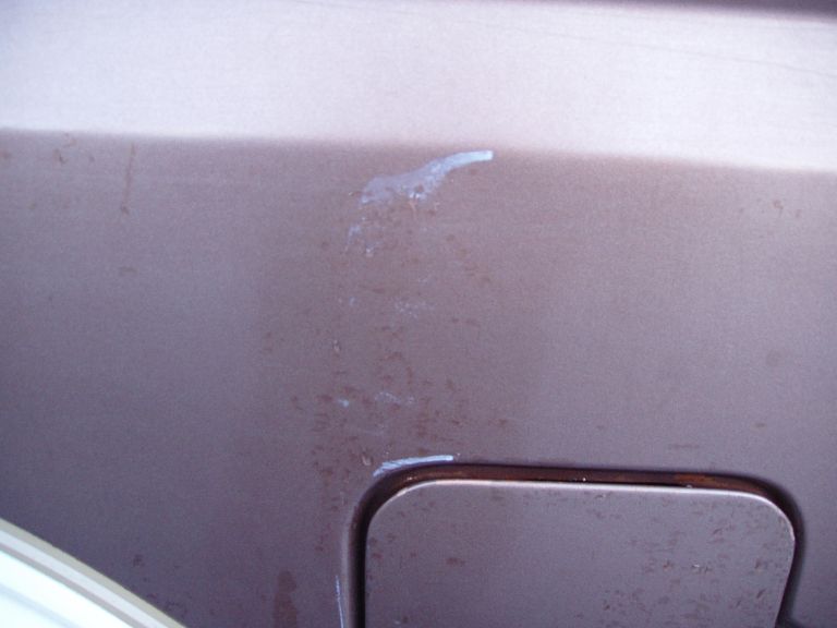 Close up of the scuff