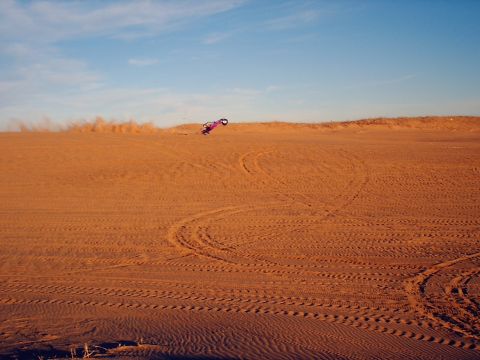 1991 Ford Bronco - Here's a sandrail we watched doing some killer two-wheelin for a while.