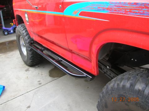1985 Ford Bronco - 1985 Ford Bronco with custom side steps and graphics.
