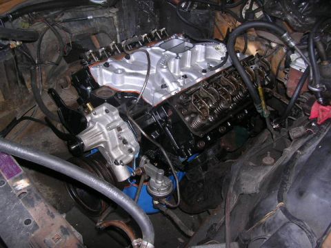 1975 Ford Ranchero - I really should have cleaned that engine bay out before I put the engine back in. Oh well.